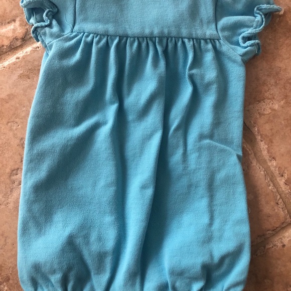 Infant Girl Turquoise Bubble Ralph Lauren Polo 6m - Picture 2 of 3